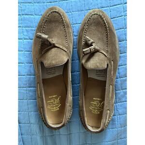 BNIB J.CREW LUDLOW SUEDE TASSEL LOAFER – SNUFF SUEDE Size 10 US Mens